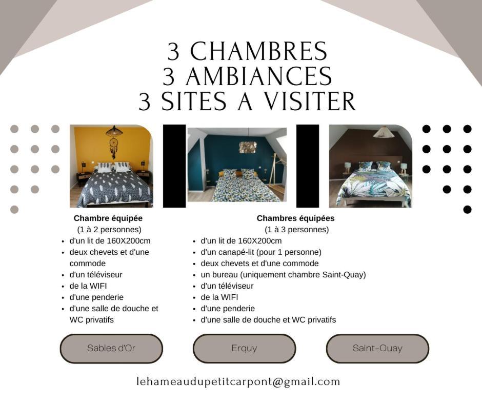 Le Hameau Du Petit Carpont - Chambres D'Hotes -Baie De Saint-Brieuc-Entre-Paimpol Et Erquy - Petit Dejeuner Breton Ploufragan Zewnętrze zdjęcie